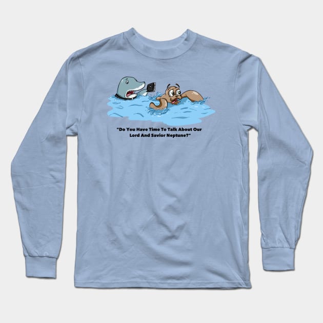 Jehovahs Shark (Neptune) Long Sleeve T-Shirt by pimator24